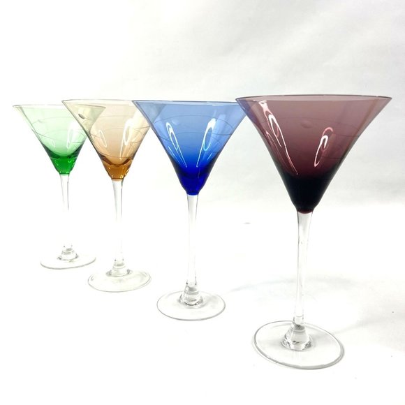 NIB Lenox Tuscany Seasons Collection Martini Glasses Set of 4
